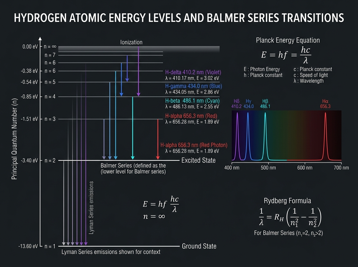 Balmer Series Atomic Transitions